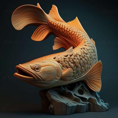3D model Notobranch Rahova fish (STL)